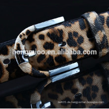 Leopard britischer Segeltuch echtes Leder Gurt Golf Freizeit Männer Gürtel Cowboy Camping Gürtel Primark Geschenk